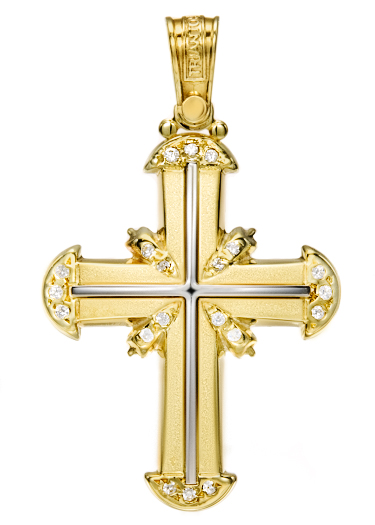 Yellow Gold Cross K14