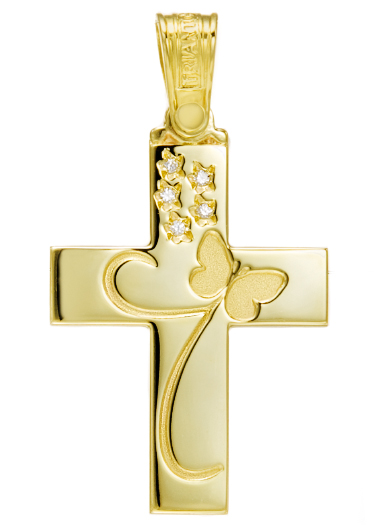 Yellow Gold Cross K14