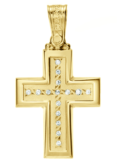 Yellow Gold Cross K14